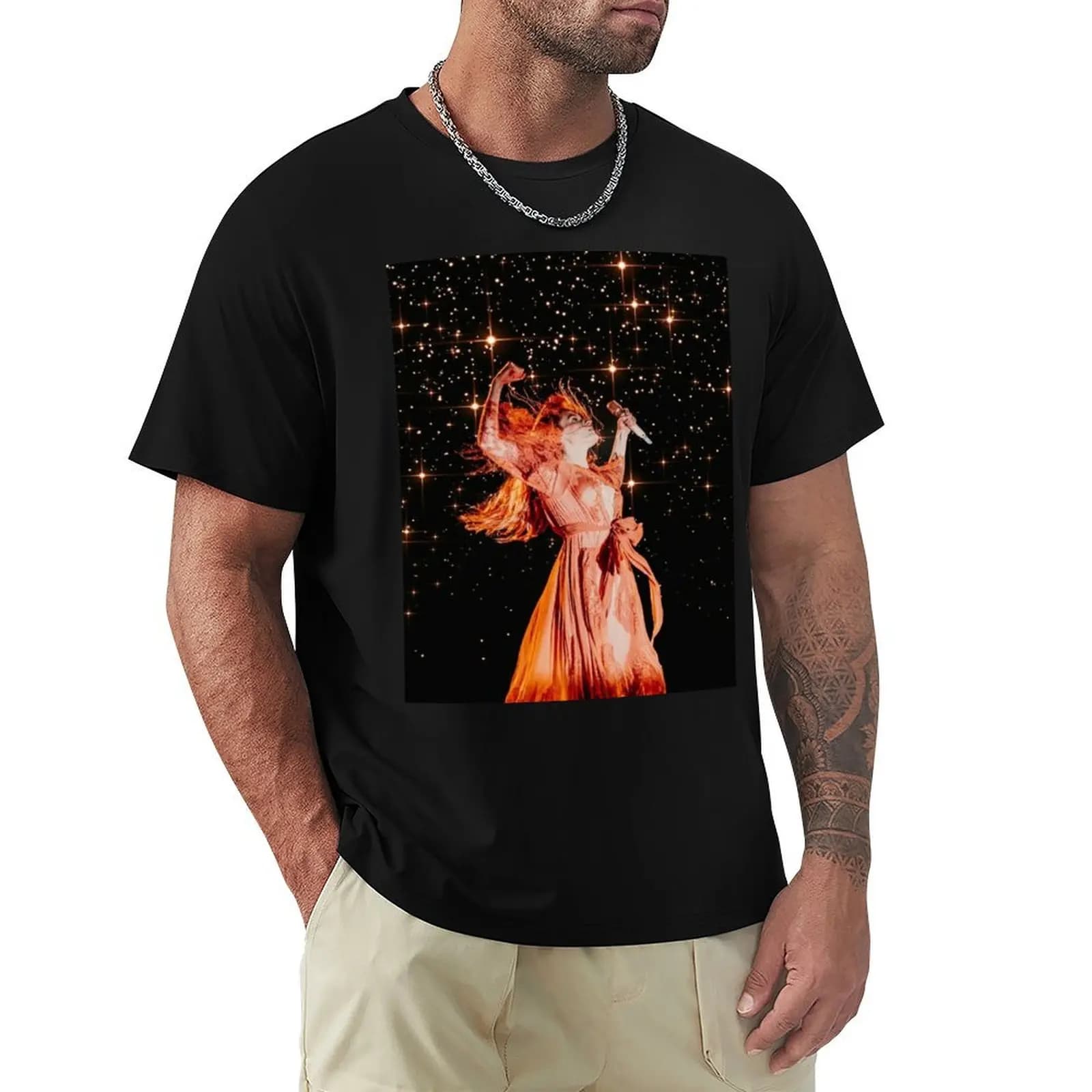 T-shirt Florence and the Machine, maglietta a maniche corte resistente agli odori