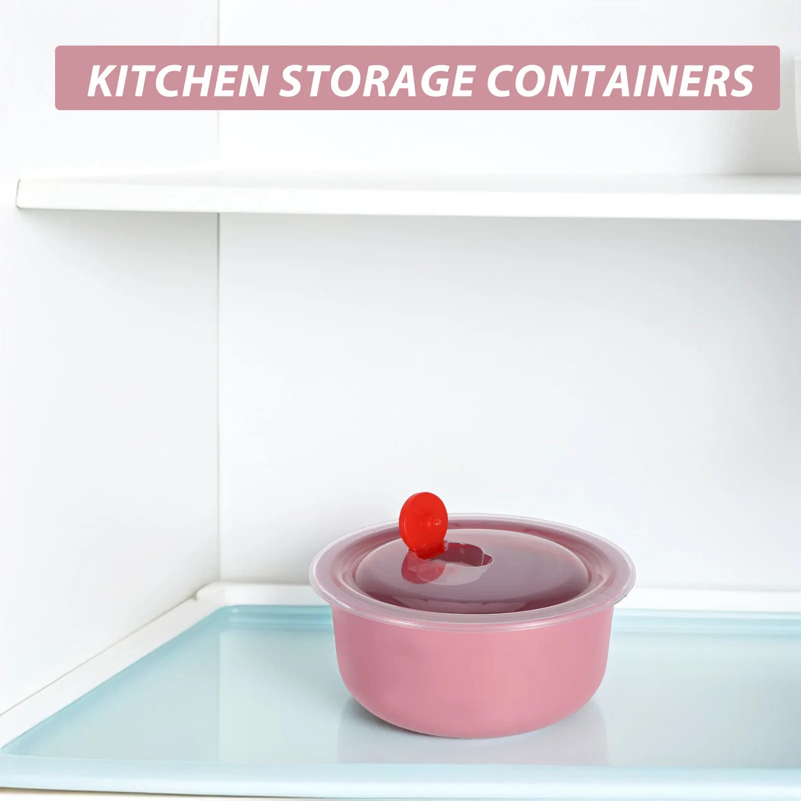 Set di 3 Contenitori Ermetici per Alimenti in Plastica, Organizzazione Cucina, Scatole per Mantenere Freschi Frutta e Verdura, Preparazione Pasti, per Frigorifero