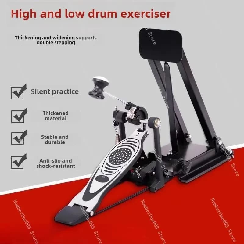 Kit per batteria Kick Drum Practice Pad Praticante a terra Grande pedale singolo Pearl Kick