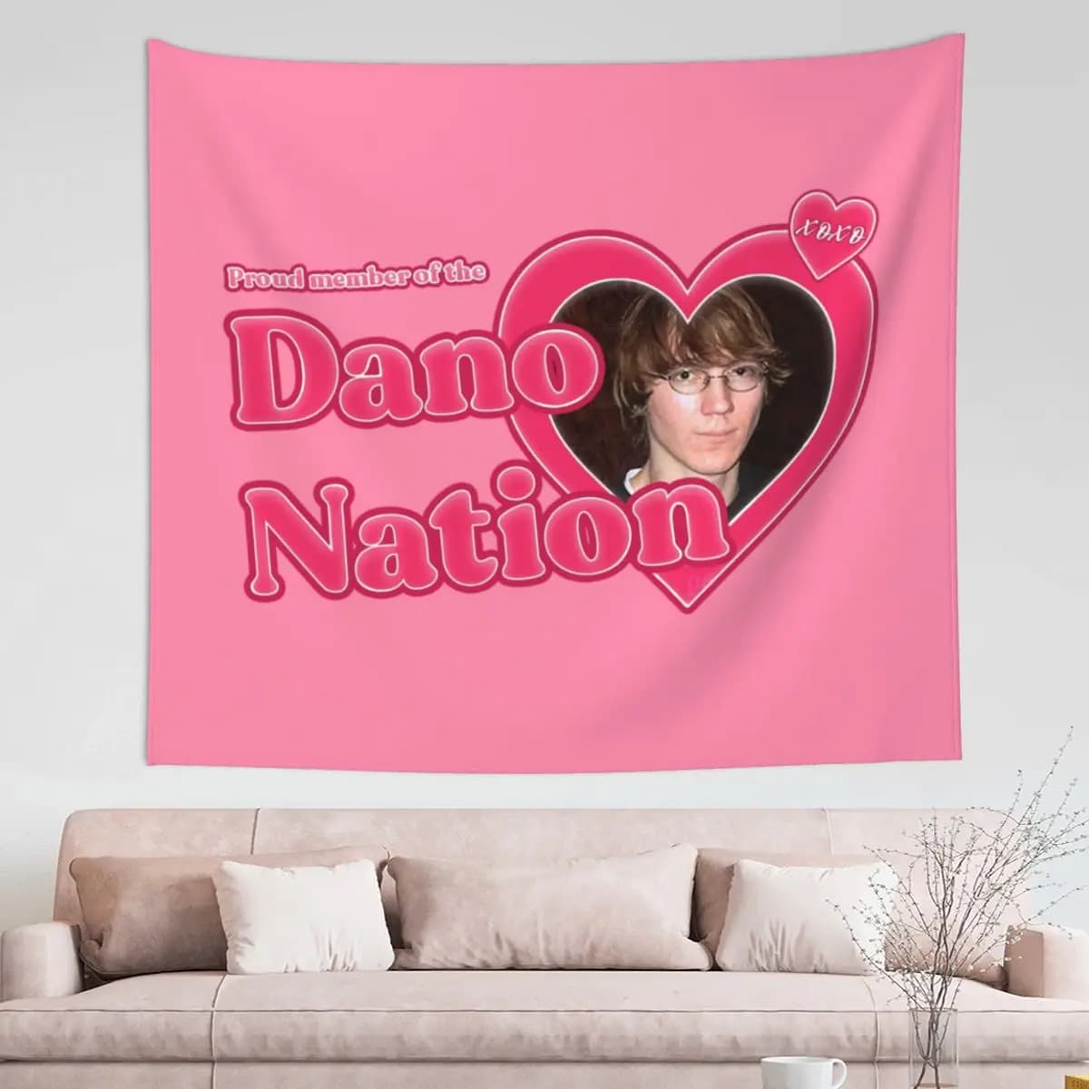 Proud Member Of The Dano Nation Tapestry Wall Hanging Print arazzo in poliestere INS Throw Rug coperta Room Decor Yoga Mat