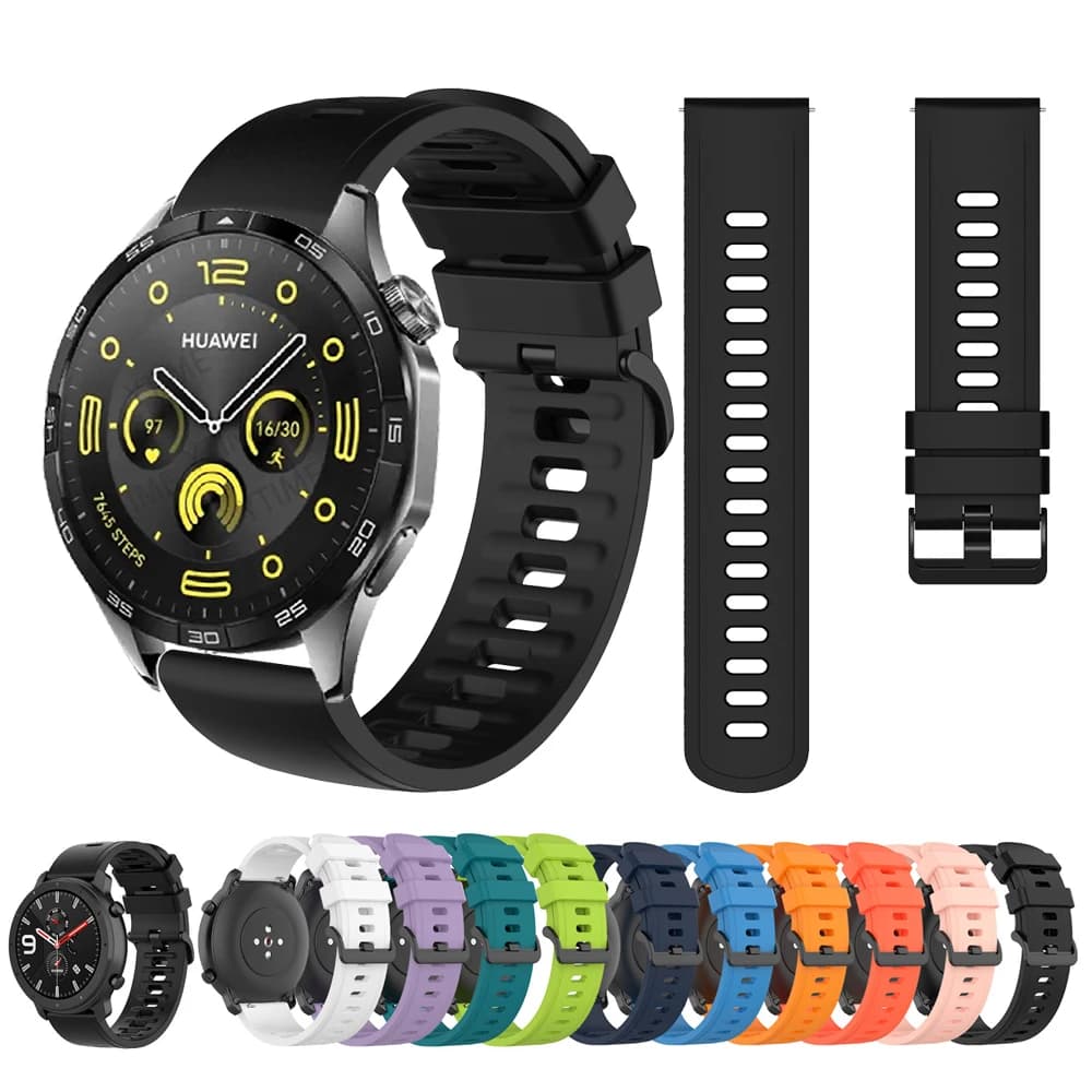 Cinturino per orologio da 22mm per Huawei Watch GT 4 GT4 46mm Bracciale a fascia Huawei GT3 GT2 GT 3 2 Pro SE Runner 46mm Cinturino in silicone Correa