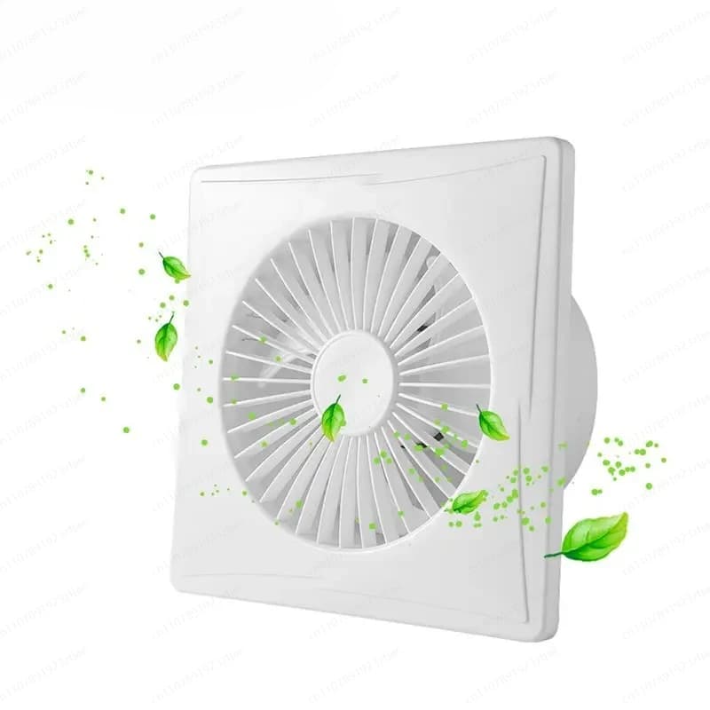 Ventilatore e Purificatore d'Aria Tutto-in-Uno da 4/6/7 Pollici - Ventilatore Ultra Sottile Pressurizzato per Parete, Finestra, Condotto del Bagno