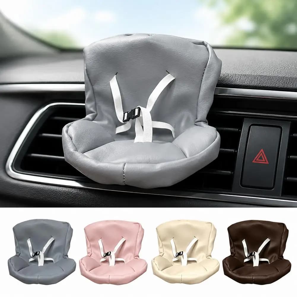 Simpatico Mini Deodorante per Auto a Clip da Bocchetta d'Aria, Ornamento a Forma di Bambola Cartoon per Sedile Labubu, Accessorio per Interni Auto