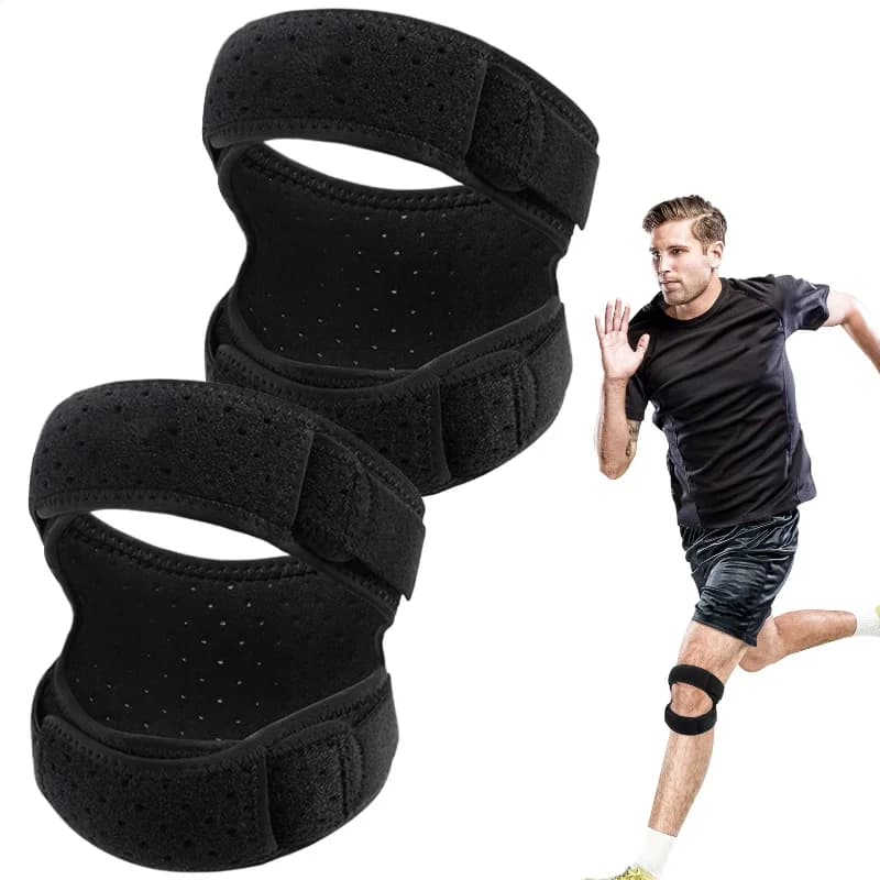 Open Rotary Wheel Armband, Adjustable Knee Tent Strap, Race Protection, Sports, Cycling, Gym, Double Brace Support