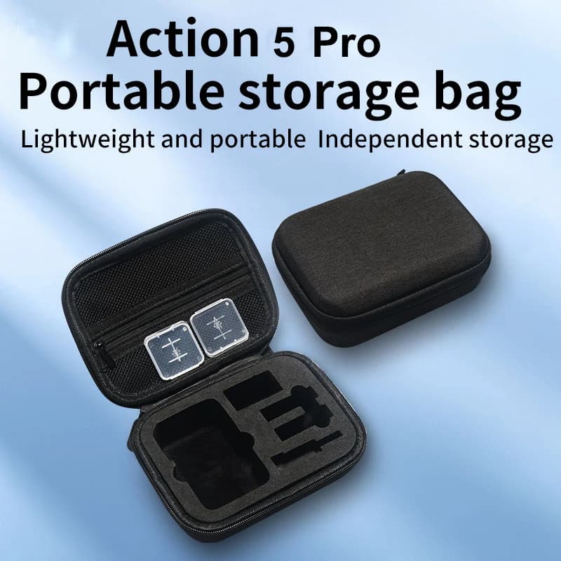 Mini EVA Protective Case for DJI Osmo Action 5 Pro/4/3 Shock Storage Bag for Travel Camera Accessories