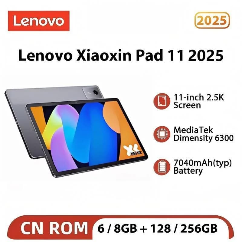 Originale Lenovo Xiaoxin Pad 11 2025 Tab 128GB 256GB ROM MTK Dimensity 6300 11 "Schermo 2.5K 7040mAh WIFI Pad Tablet Versione CN