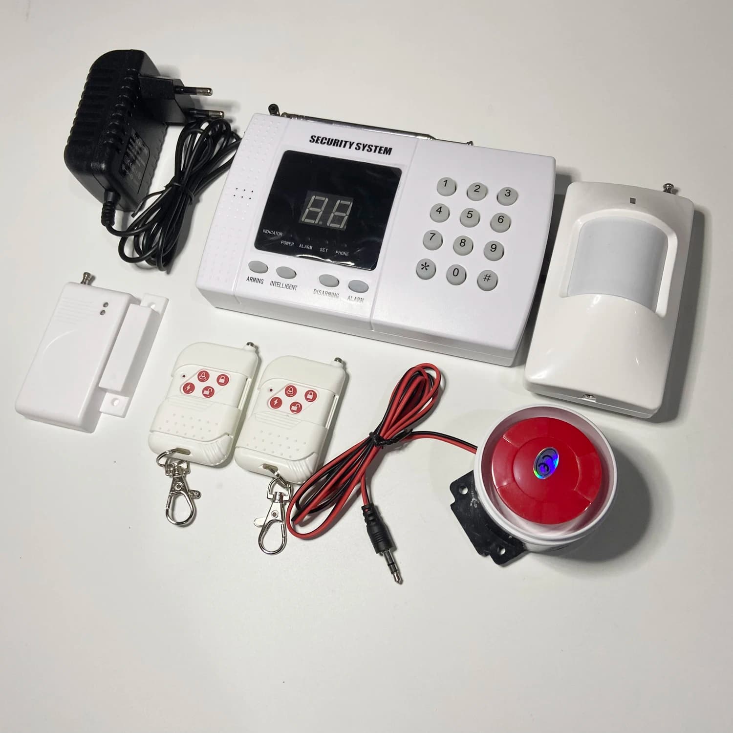 Sistema di sicurezza telefonica Allarme domestico Wireless 433 Mhz PSTN Numero di chiamata di rete Sensore PIR di controllo remoto Sensore di allarme per porta aperta