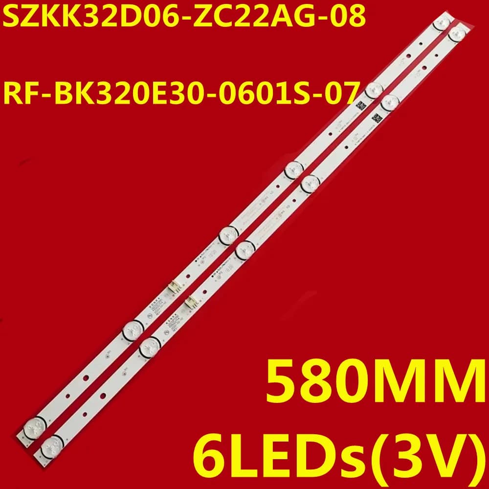 20PCS LED Strip For KKTV K32C K32K5 D32C K32J SZKK32D06-ZC22AG-08 RF-BK320E30-0601S-07 LED32G30CE LED32F1000 LED32E3300