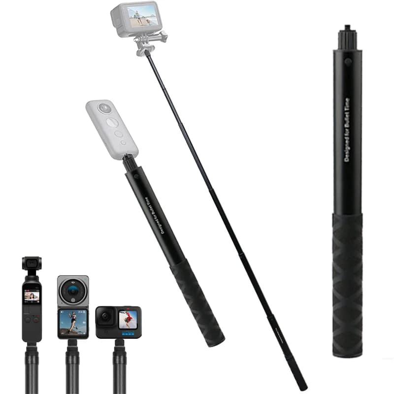 Bastone Selfie in edizione estesa invisibile in fibra di carbonio da 43/78 pollici per Insta360 X3 / ONE X2 / ONE RS accessori per GoPro Insta 360