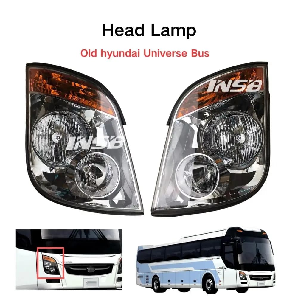 INSB 1 Pcs Head Lamp Headlight for Old Hyundai Universe Bus Left Hand-Drive
