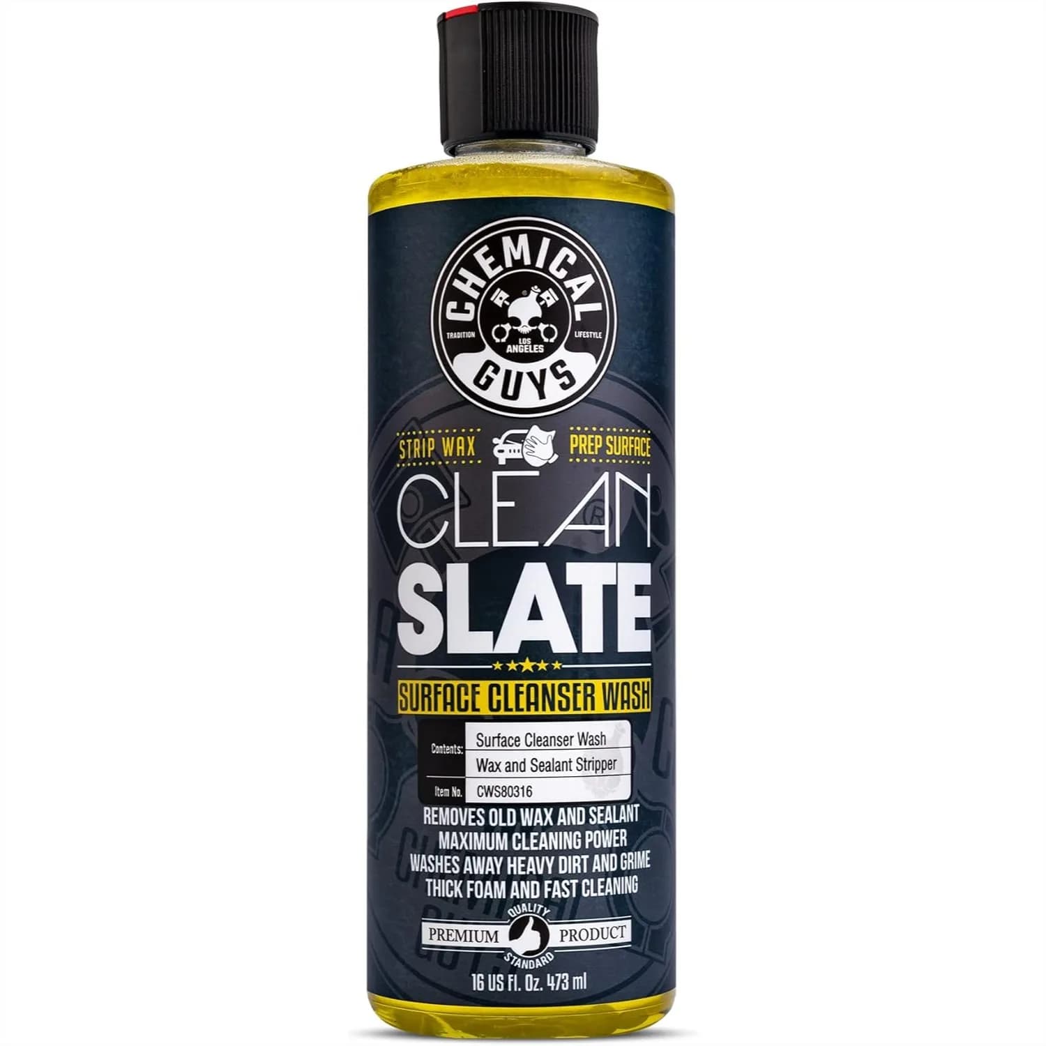 Sapone per Lavaggio Auto con Profonda Pulizia della Superficie e Profumo di Agrumi per Rimuovere Cera Vecchia, Smalti e Sigillanti, 16 fl oz