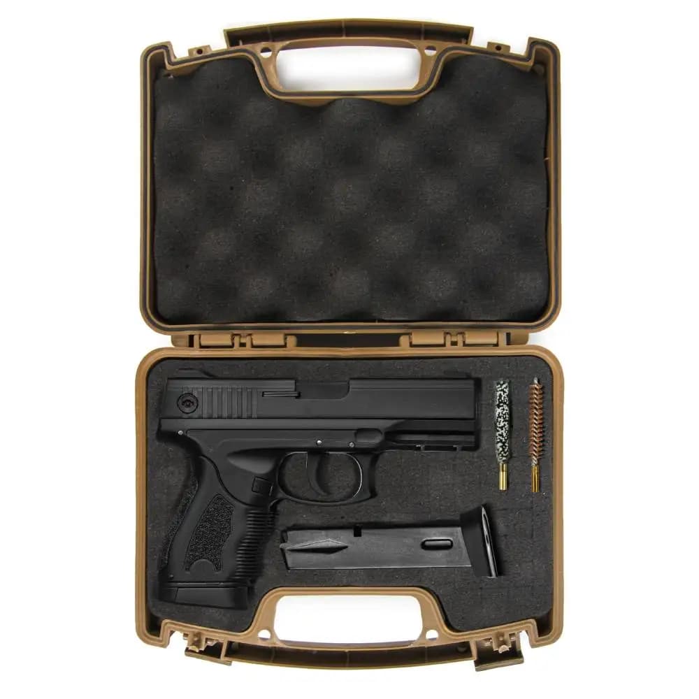 GUGULUZA ABS Gun Case with Foam Portable Gun Box Waterproof Hard Case with Softair Hunting Lock Paintball