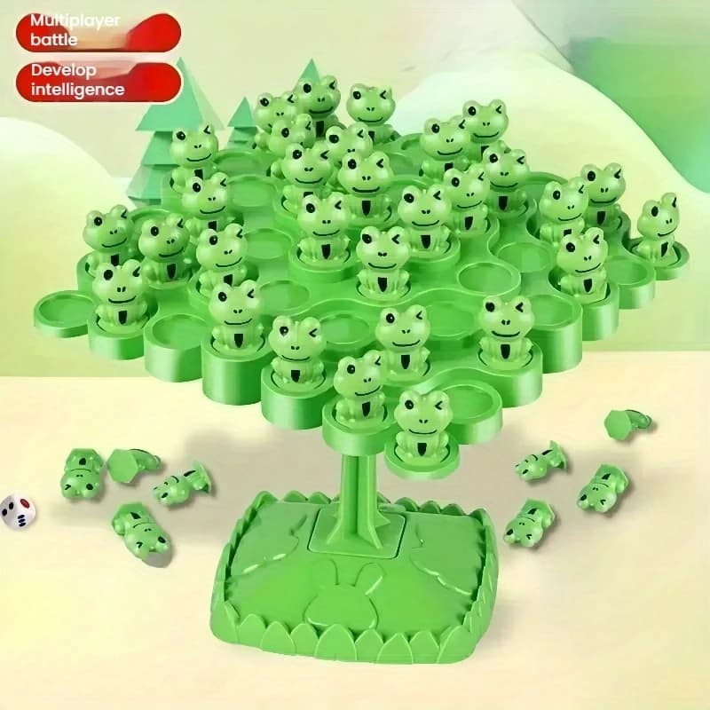 Gioco di Equilibrio con Rane, Gioco da Tavolo Educativo Interattivo Genitore-Figlio, Allenamento della Concentrazione, Regalo per Bambini