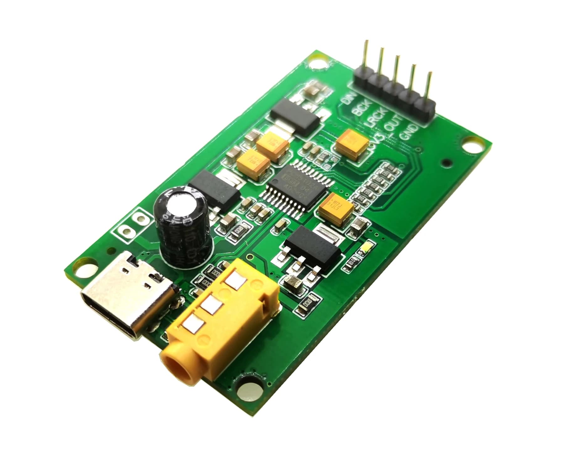 PCM5102A I2S IIS Raspberry PI digital audio input DAC decoding card for analog AUX output