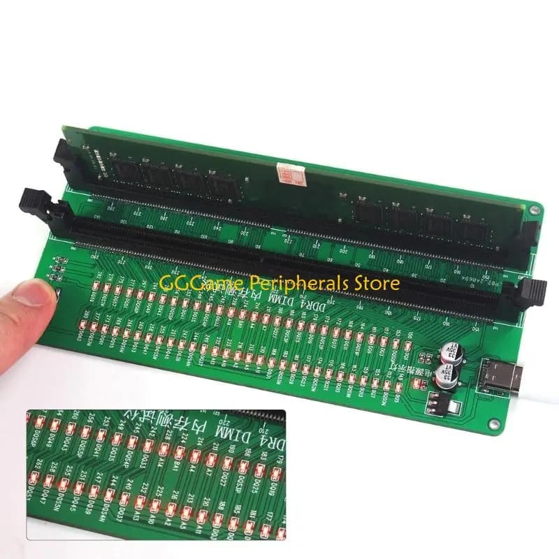 Scheda test memoria DIMM DDR4 per computer desktop con tester memoria U55B con indicatore LED