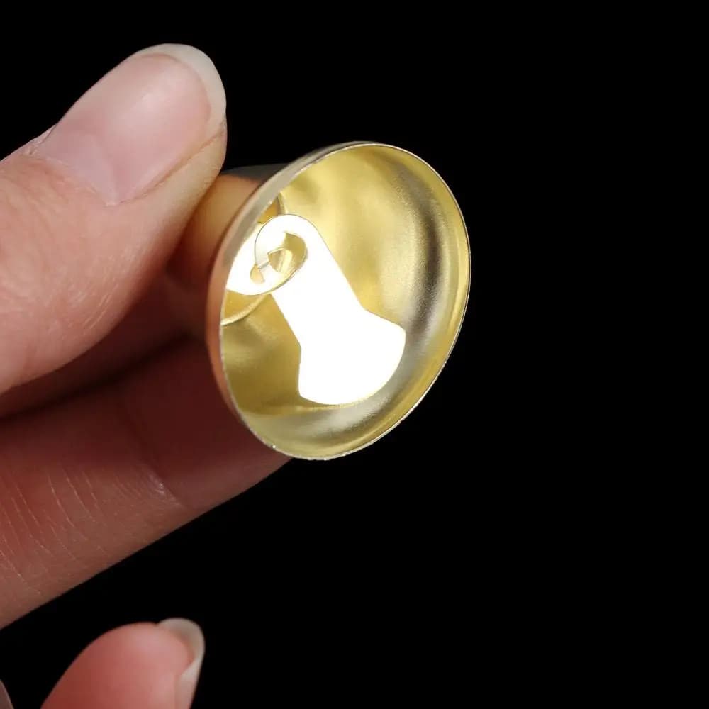 50pcs Gingle Bell Jewelry Materials Gold Small Bell Wind Chime Multi Size Jingle Bell Mini Pendants Small Horn Wedding