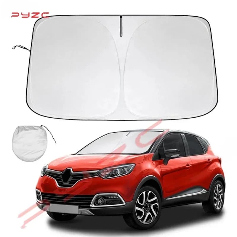 For Renault Capture Captur 2013 -2022 2023 Windshield Sun Shade Car Sunshade Cover Foldable Sun Visor Protector Blocks UV Rays