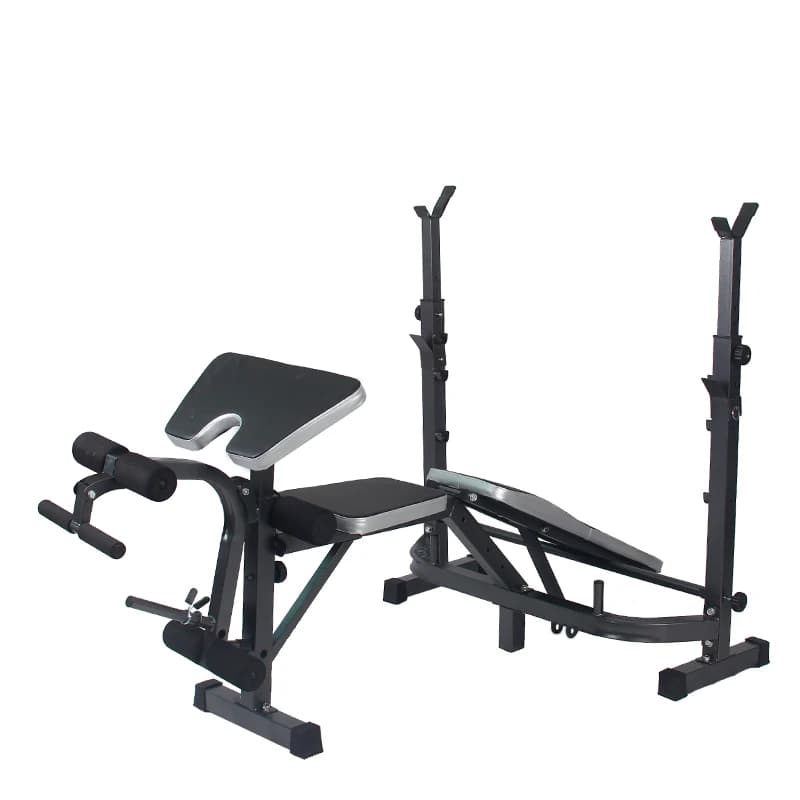 Fitness Equipment Multifunction House Portable Adjustable Plate Folding Gym Weight Bar Press1