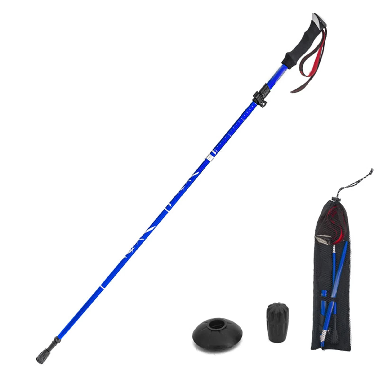 Light Trekking Stick Five-Place Walking Stick for Hiking Camping Shoulder Backpack Light Trekking Sticks