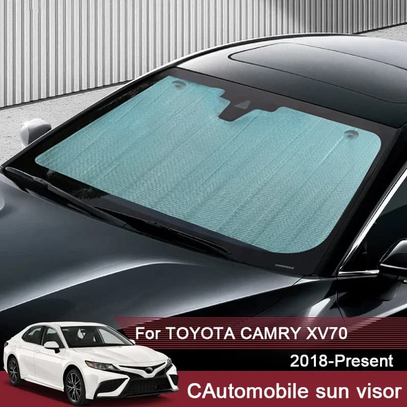 Auto Parasole Copertura di Protezione UV Per Toyota Camry XV70 2018-2025 Tenda Della Finestra Tenda Da Sole Visiera Parabrezza Protezione Accessori
