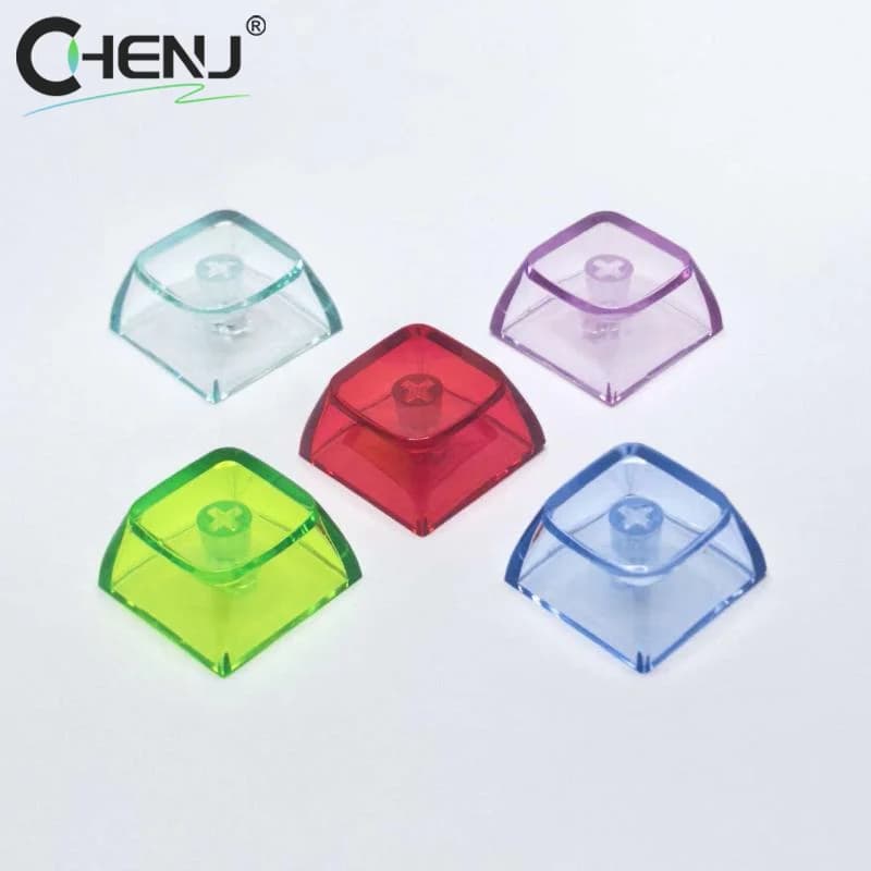 [J]10Pcs Crystal PC XDA Keycap Gamer Mechanical Keyboard Transparent Clear Key Caps Cross-shaped Mechanical Keycaps
