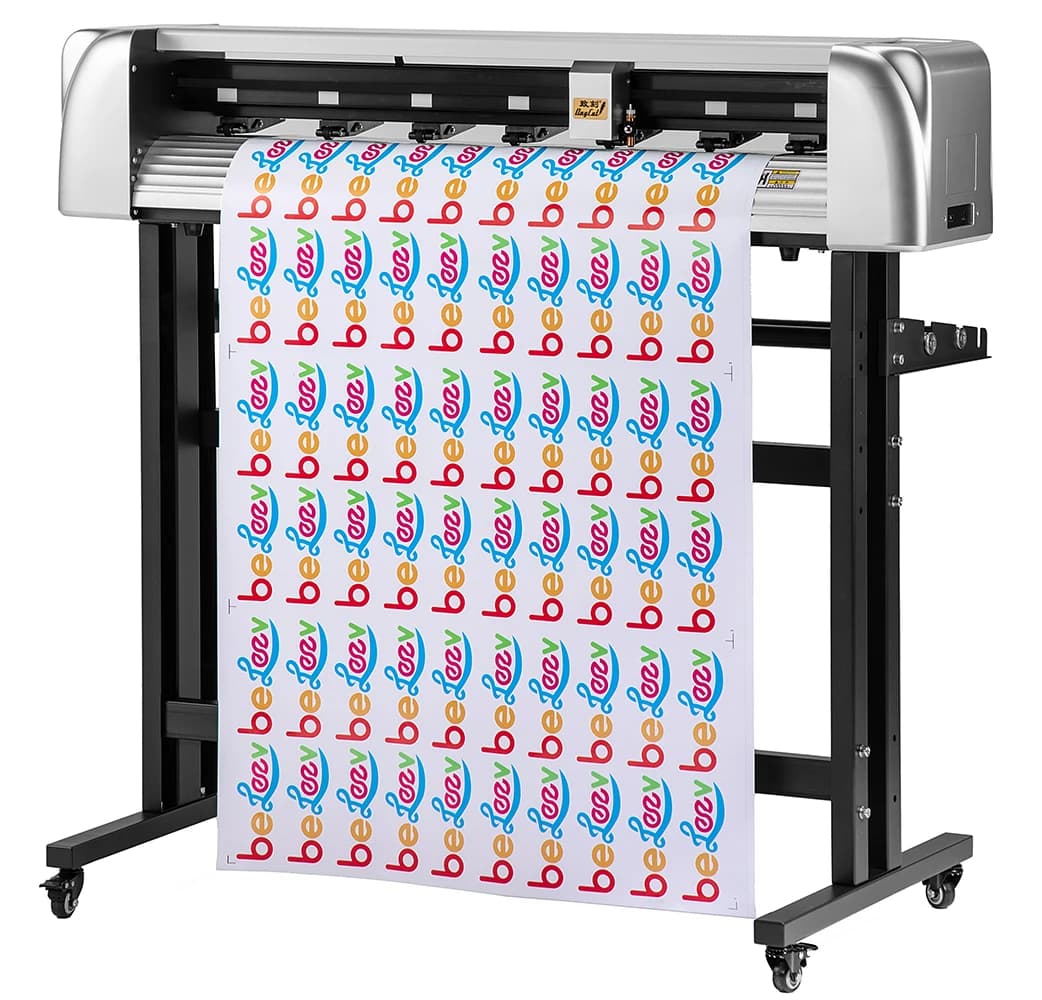 Plotter da Taglio Industriale ZK1000 con Motore Stepper da 1000mm, Telecamera CCD, Taglio Automatico dei Contorni, per Adesivi e Vinile, LCD da 5.0 Pollici