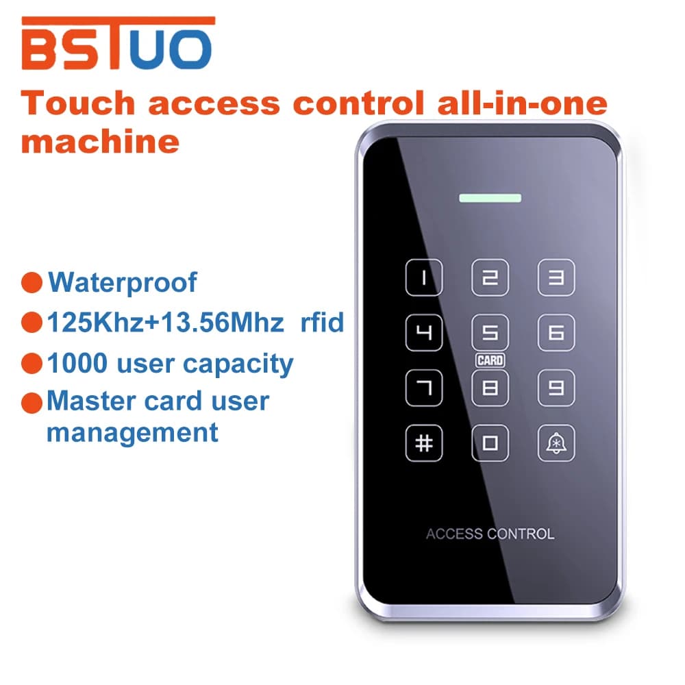 Tastiera di controllo accessi RFID 125KHz e 13.56Mhz lettore di schede NFC EM/IC sistema di controllo accessi per porte sistema di tastiera apriporta
