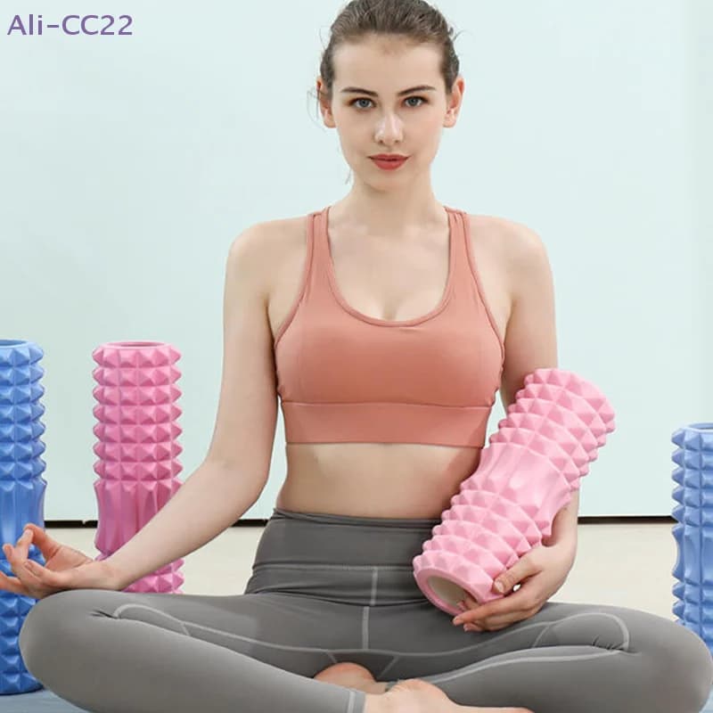 {MX} EVA Foam Roller Cable for Yoga and Pilates, Column Roller for Muscle Relaxation and Lifting from Pain, Gym and Fitness Equipment
