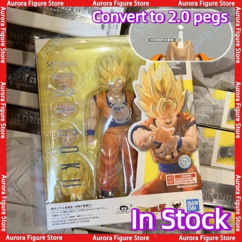 Disponibile Bandai Dragon Ball SHFiguarts SHF Super Saiyan Son Goku I Giochi Inizio Anime Action Figures Giocattoli Modelli Regalo in PVC
