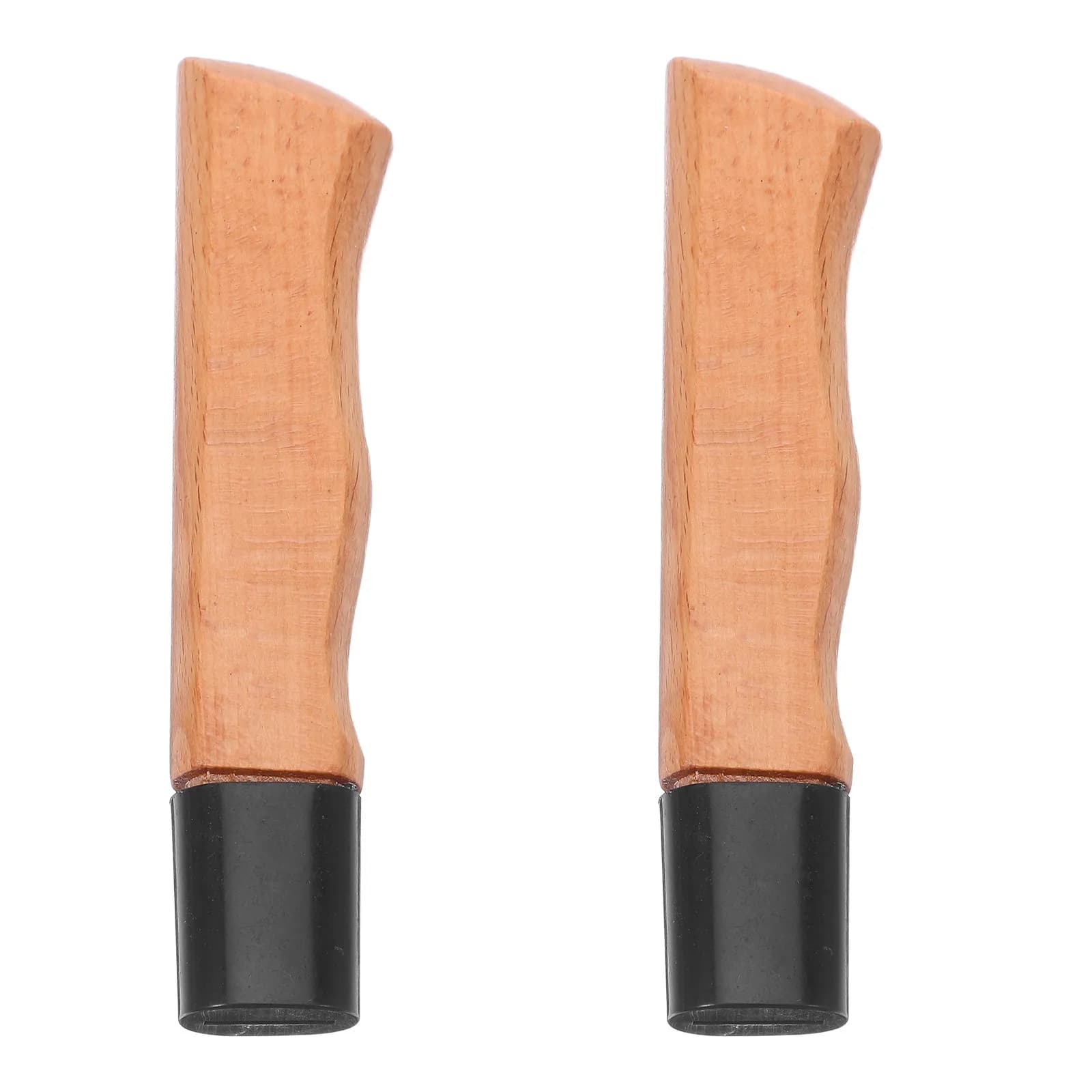 2Pcs Wood Handle Kitchen Knife Replacement Ergonomic Non-Skid Cutter Grip Repair Tool for Knife Handle Material Scales
