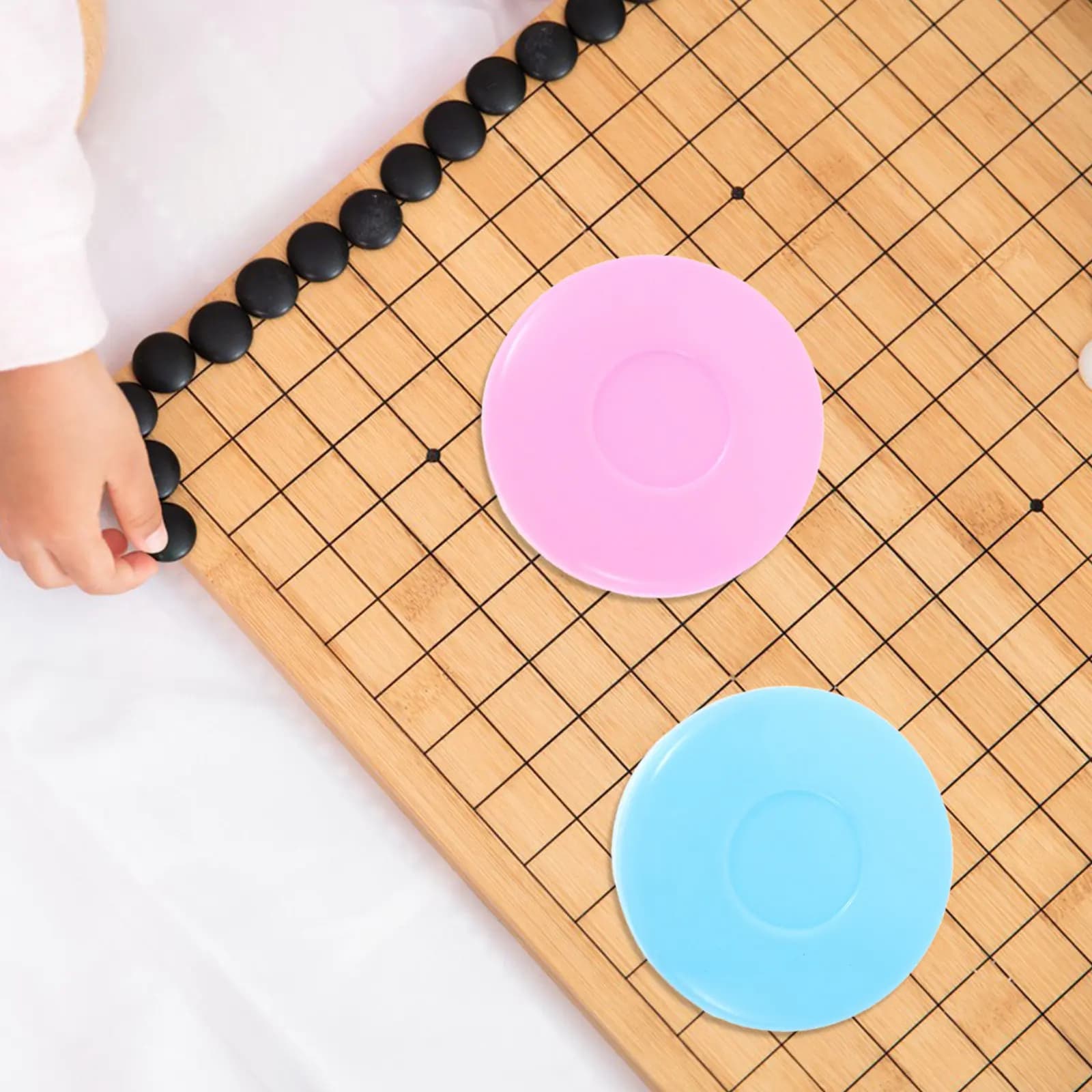 6 Paia di Contenitori Portatili in Plastica per Scacchi e Go, Scatola Compatta per Conservare Pezzi di Gioco per Studenti