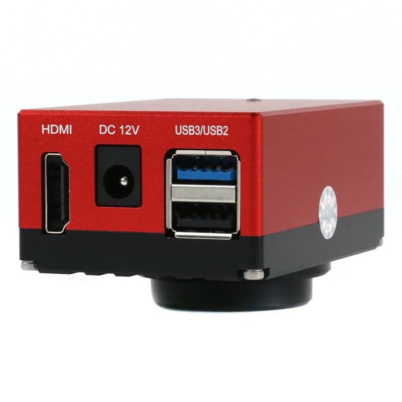 HDMI USB 4K Videocamera per microscopio industriale elettronico Sistema di misurazione integrato Funzionamento del mouse per test di saldatura PCB