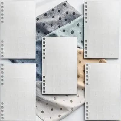 5 Fogli di Etichette Adesive Rinforzate con Fori per Agende, Album Fotografici, Quaderni, Divisori e Segnalibri