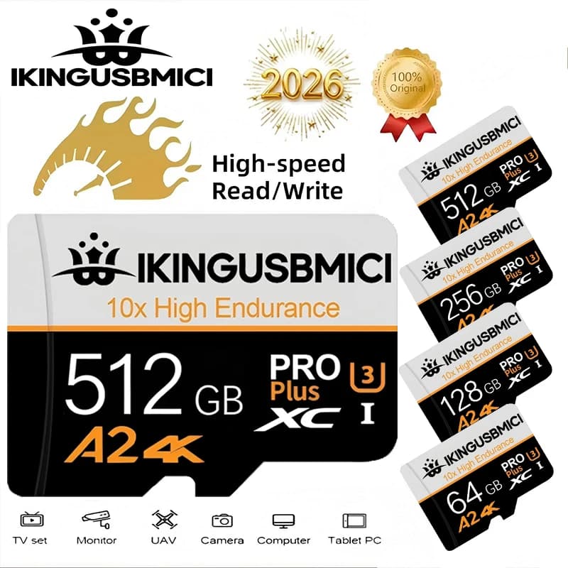 SD Cards Micro TF SD Memory Card TF Cards Micro 128GB 512GB 256GB 32GB 64GB TF SD Card Fast Transfer U3 for PC Laptop Phone