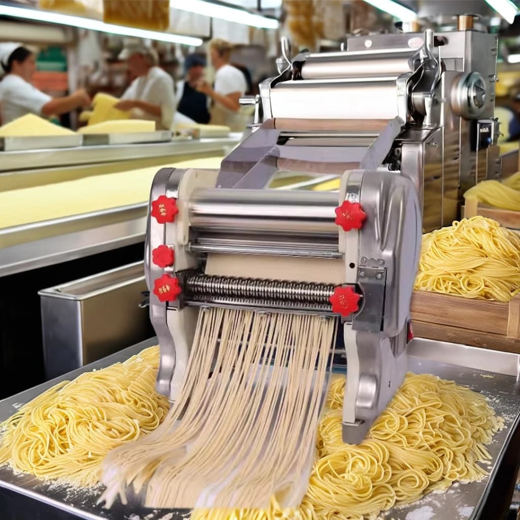 Macchina per la produzione di noodle freschi elettrici Macchina per la produzione automatica di noodle freschi Macchina per tagliare la pasta