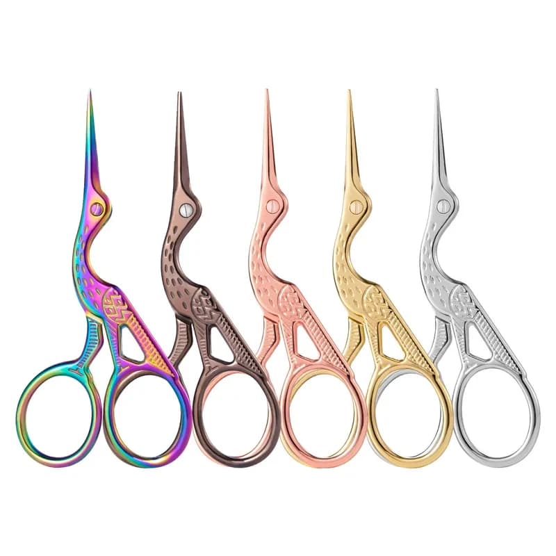 Forbici Antiche in Acciaio Inossidabile Colorate, 1 Pezzo, Forbici Classiche Europee per Lavori a Maglia, Cucito, Artigianato, Creazione di Gioielli Fai-da-Te