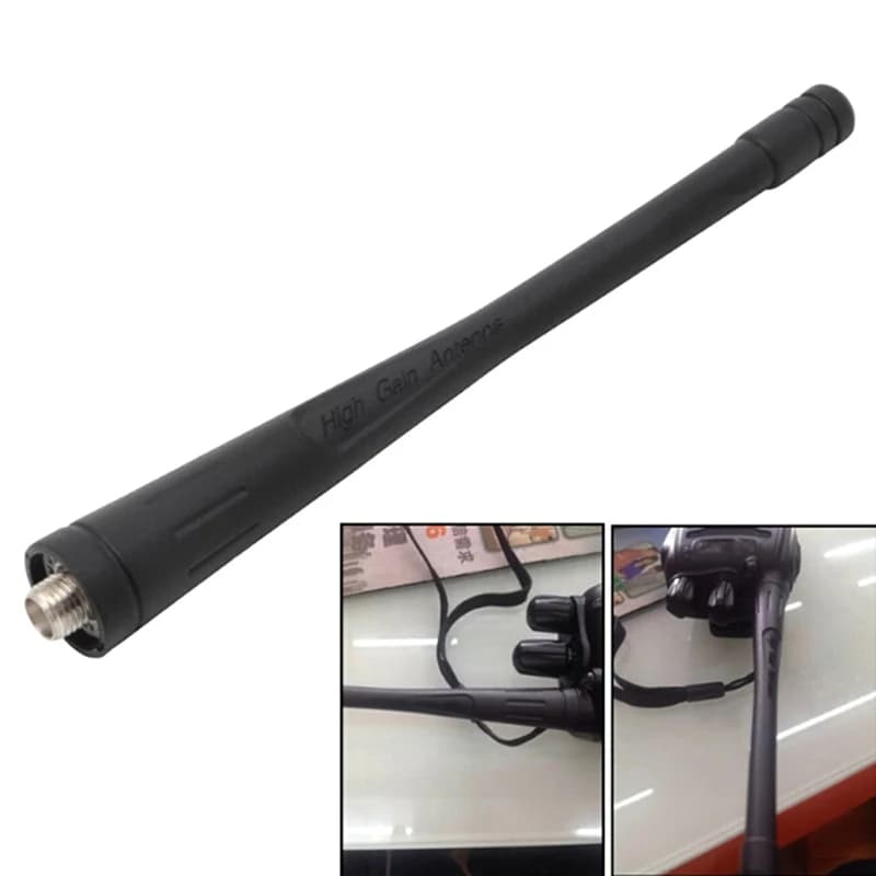 1Pc Nero 400/480 MHz Ad Alto Guadagno Sma Antenna Femmina Per Baofeng 888s Walkie Talkie Radio Bidirezionale