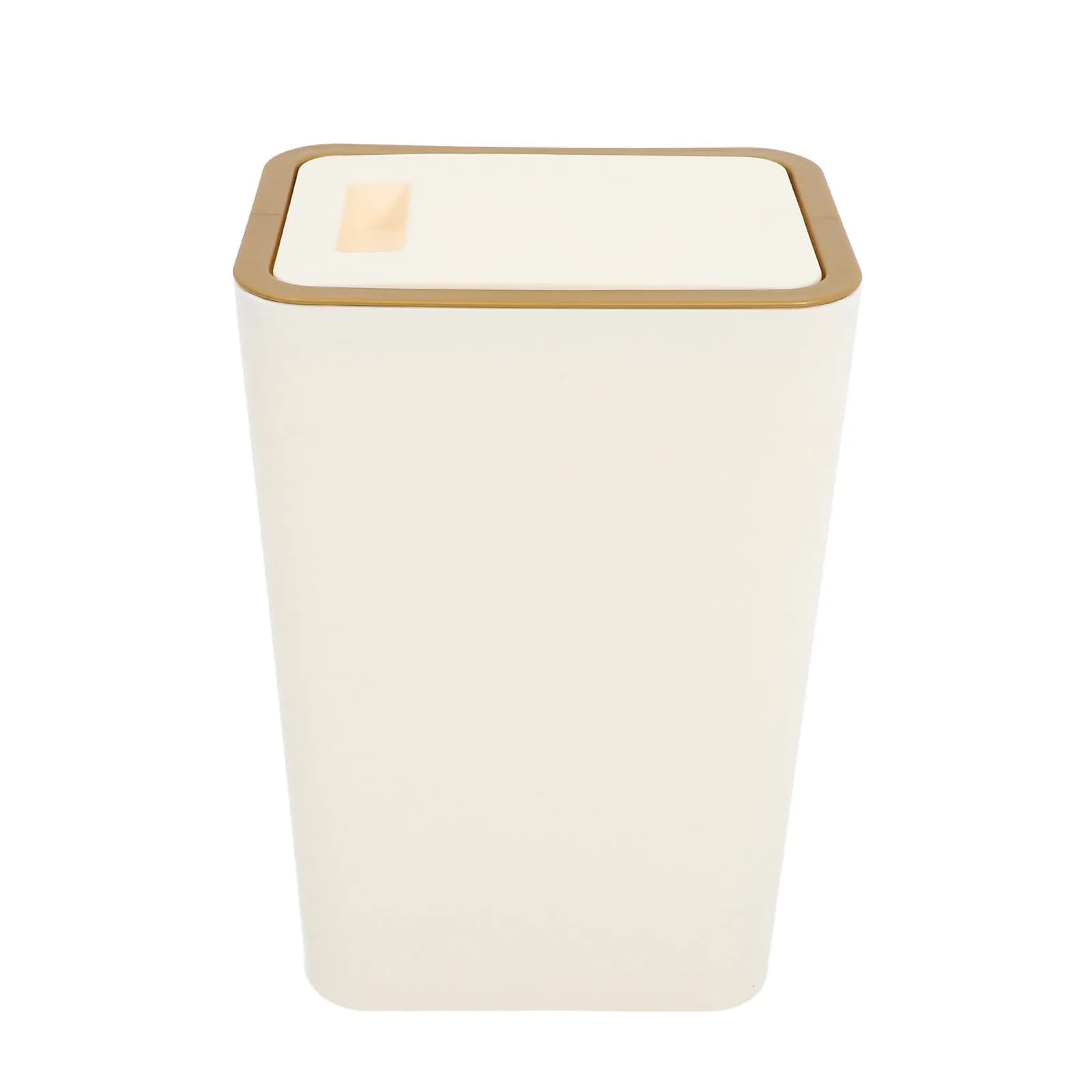 Cestino Multifunzionale con Coperchio a Pressione in Plastica per Rifiuti Domestici, Ideale per Cucina, Camera da Letto, Bagno, Ufficio e Piccoli Spazi, per il Riciclo