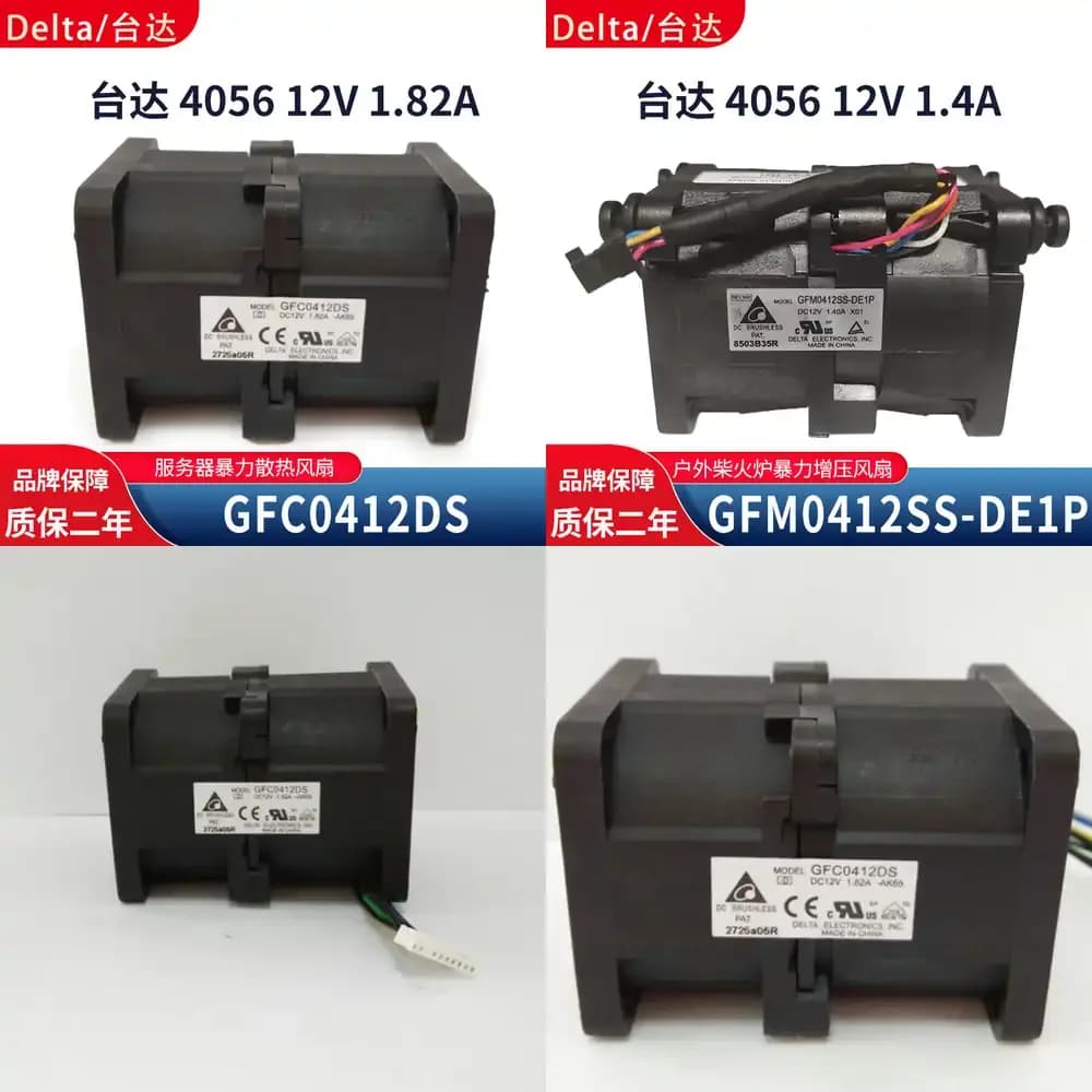Ventola di Raffreddamento per Server ad Alte Prestazioni 4056 12V 1.82A GFC0412DS 4CM per Dell HP Lenovo IBM Supermicro ASUS Gigabyte MSI