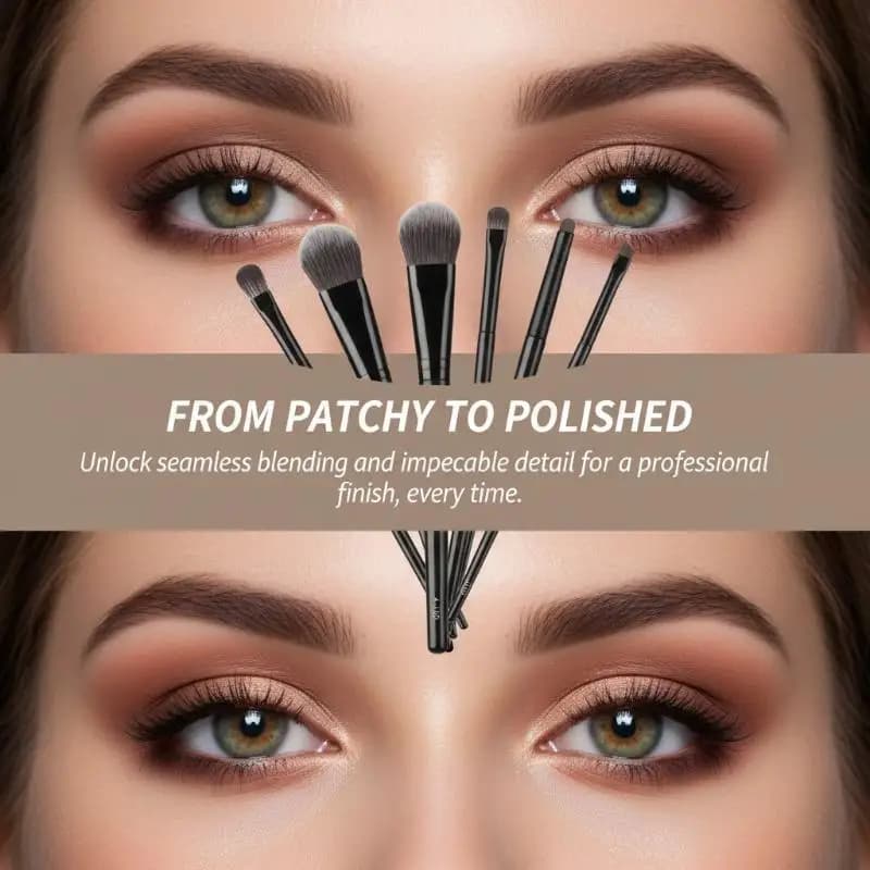 5/6/8/10Pcs Eyes Makeup Brushes Set Professional Soft Eyeliner Eyeshadow Contouring Brushes Beauty Makeup Tools