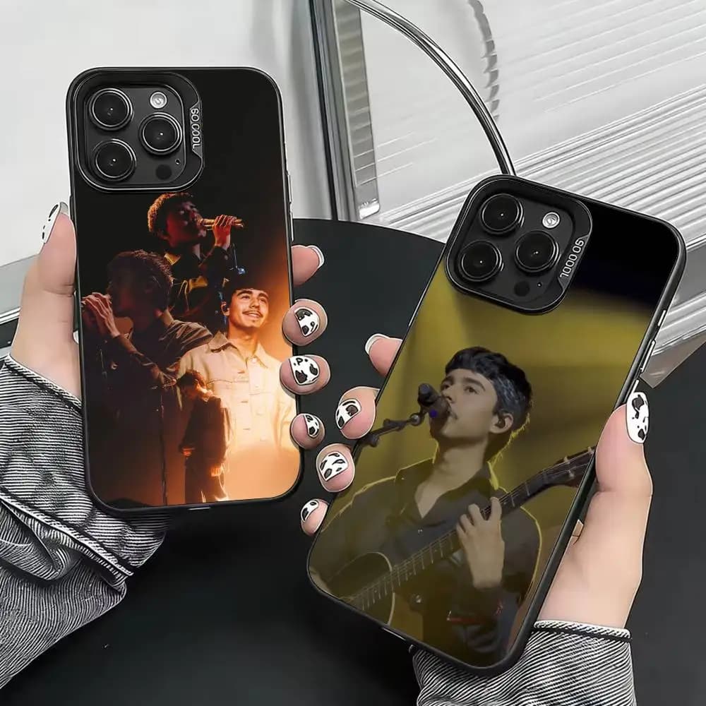 Cover per iPhone di Rapper Ivan Cornejo Mirada, per modelli 17, 16, 15, 14, 13, 12, 11 Plus, Pro Max, XS, con rivestimento interno colorato argentato