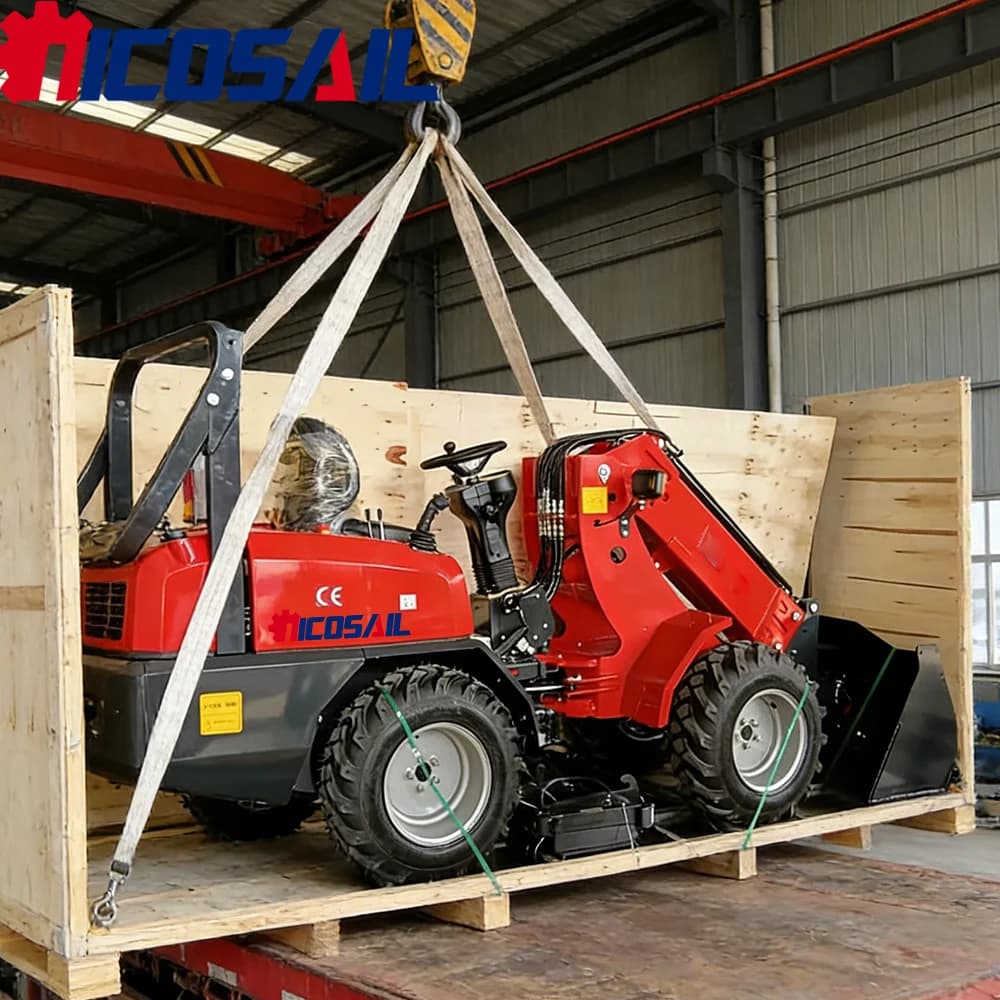 Minipala telescopica Nicosail KZL918 2100kg Euro 5 CE 4x4 compatta per il mercato europeo