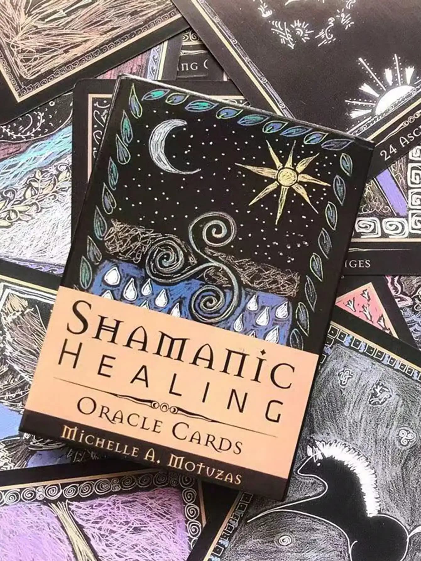 1 Set Shamanic Healing Oracle Card Gameoracle Cards,Board Games,Oracle,Black Card Games,Manifesting