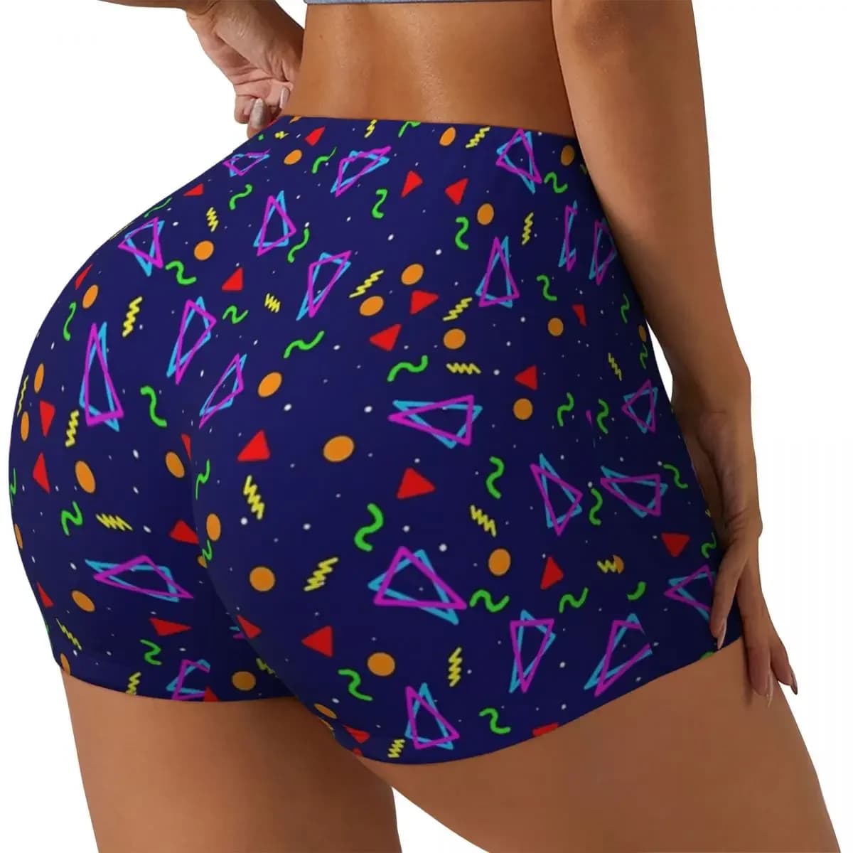 Custom Arcade Carpet Women Gym Workout Running Shorts Athletic Volleyball Biker Yoga Shorts