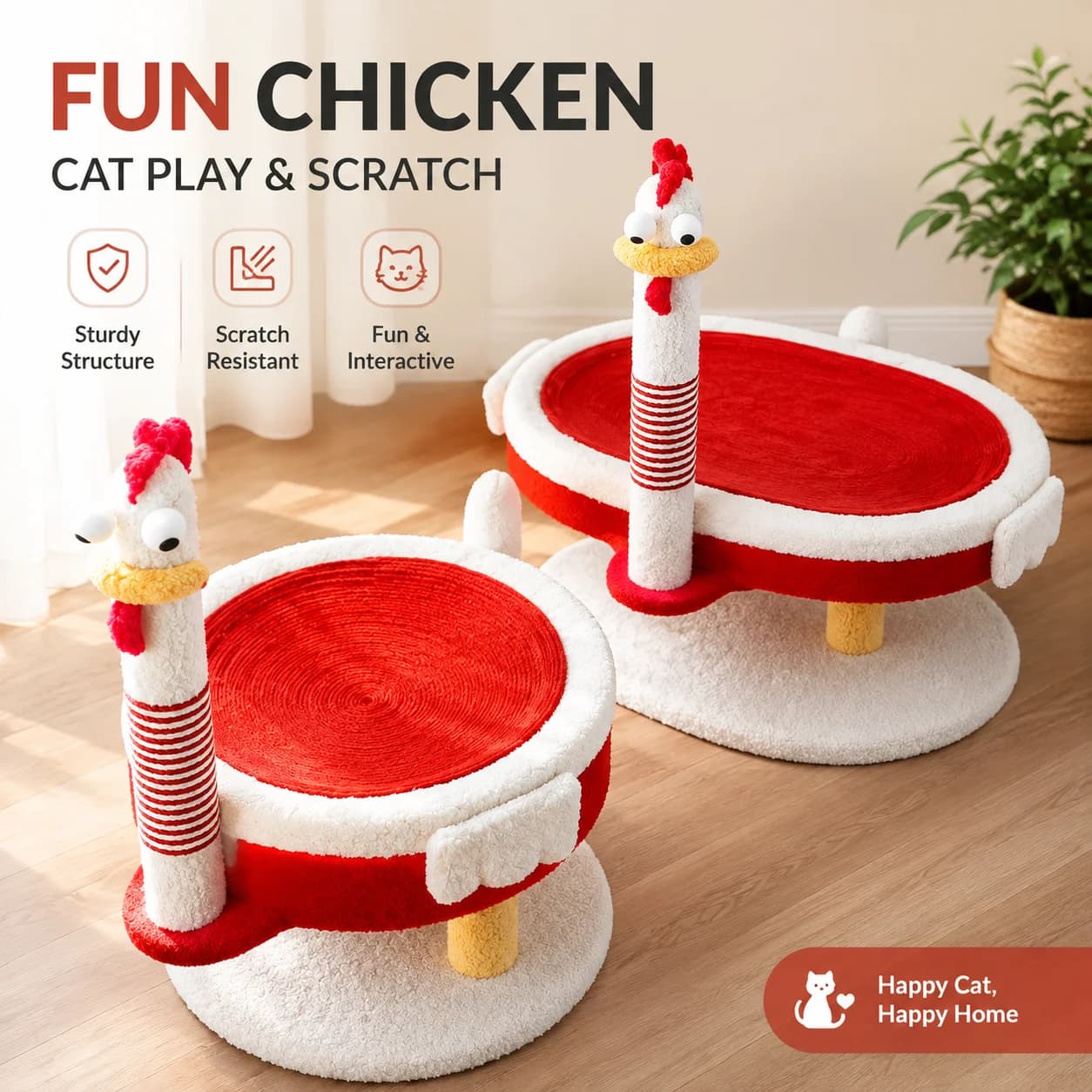 Multi-Level Cat Tree with Scratching Posts, Cozy Nest, and Jumping Platforms