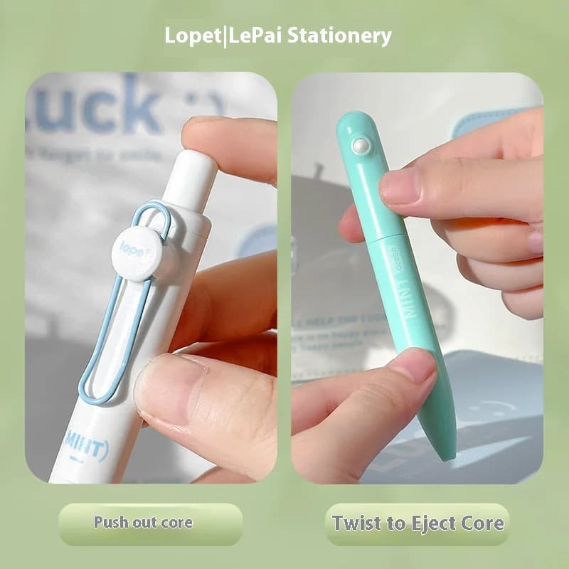 Lopet 4 pezzi mini penna gel aromatica fruttata tascabile, punta ST da 0,5 mm inchiostro nero ad asciugatura rapida scrittura liscia esame per studenti cancelleria per ufficio