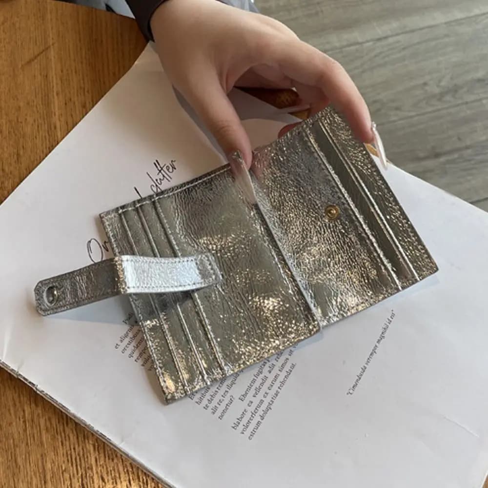 New wallet in real leather Multifunctional coin purse with multi-card slot Mini casual bag for woman