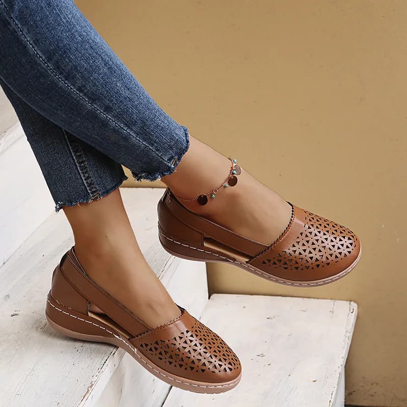 Scarpe singole da donna Scarpe da donna con zeppa scavata con plateau Scarpe da trekking casual da donna Sandali da spiaggia Sandalias De Mujer