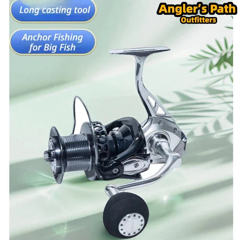Onokazu Full Smooth Metal Long Casting Spinning Fishing Reel Large Size For Saltwater Boat Beach Surf Anchor Fishing