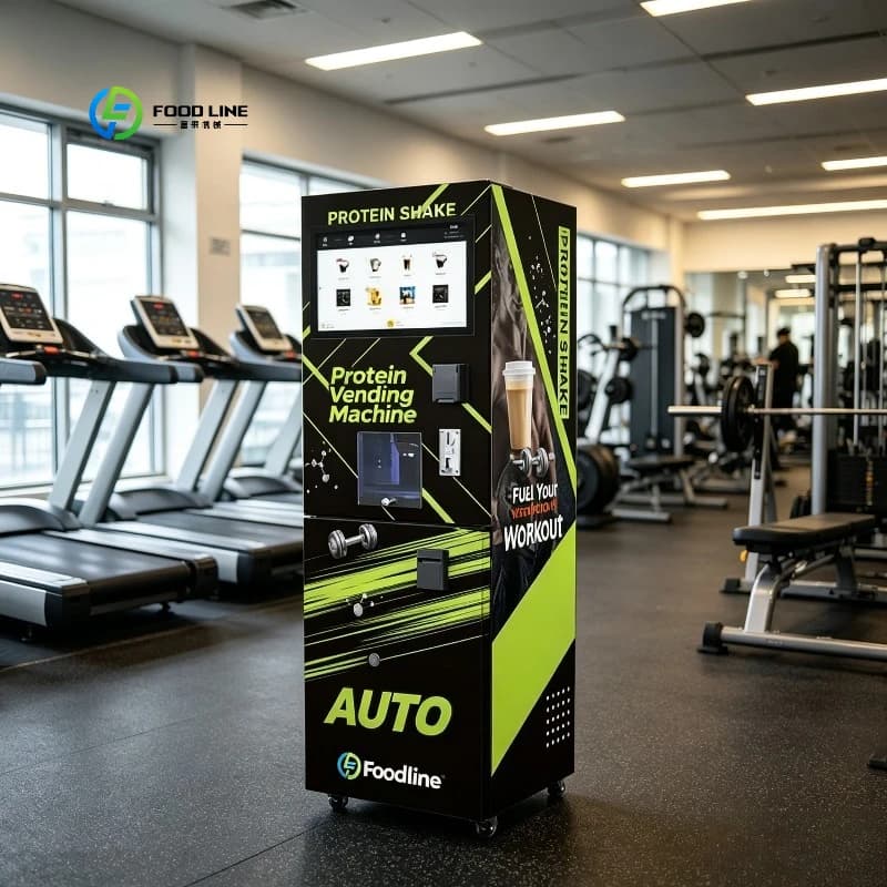 FL Customized Vending New Durable Coffee Drink Dispenser Touch Screen Coin Food Machine Protein Powder Shake Vending Machine